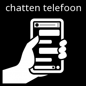 Pictogram chatten telefoon