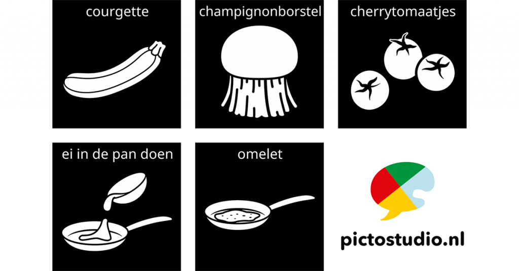 pictogram ei bakken